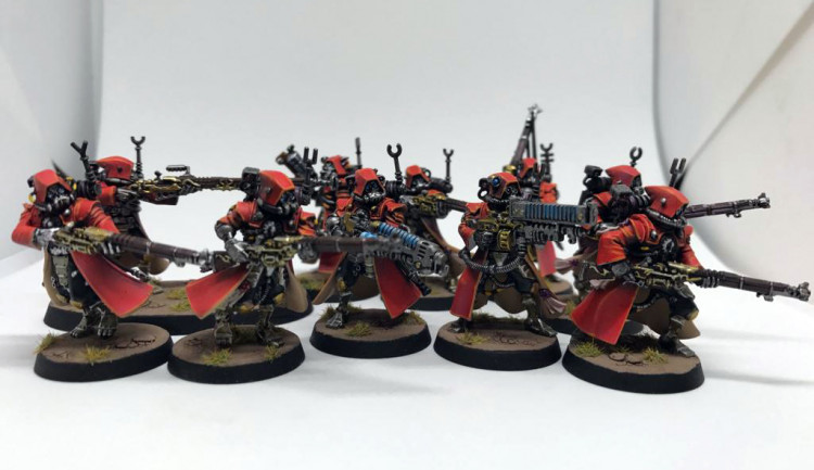 Warhammer 40k Adeptus Mechanicus Skitarii Rangers x10 #2 (99120116002) (Painted)