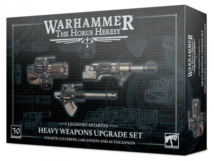 Heavy Weapons Upgrade Set – Volkite Culverins, Lascannons, and Autocannons (The Horus Heresy)