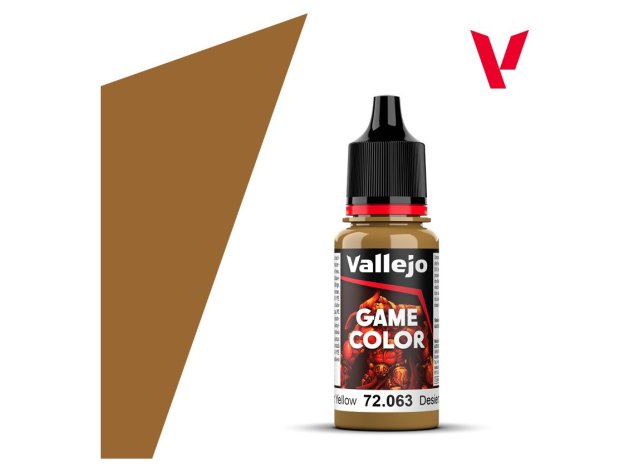 Краска Vallejo Game Color: Desert Yellow 72.063