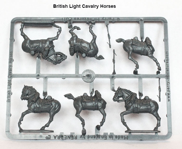 Napoleonic British Light Cavalry horses